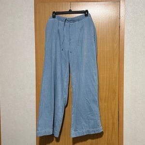 American Eagle Outfitters Light Blue Wide-Leg Pants